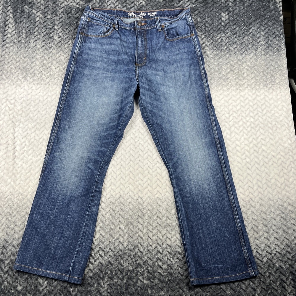 Wrangler Retro Relaxed Boot Jeans Mens tag 36x36 Medium Wash Blue Denim W34"L31"